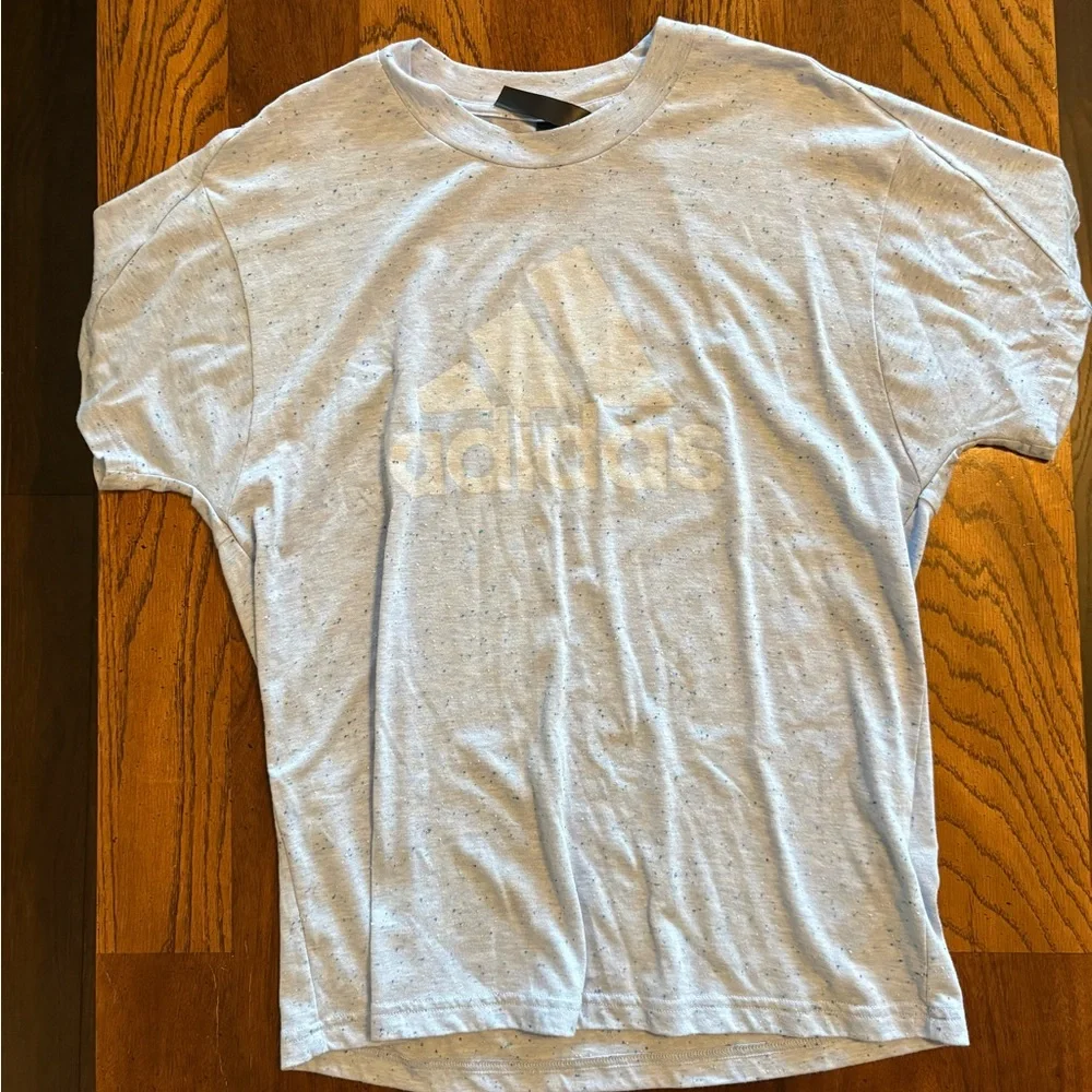 Adidas Light Gray Speckled Tee